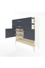 Arges Şifonyer 2 Raflı 2 Çekmeceli 2 Kapaklı 88x30x96 - S04M046V2A
