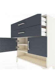 Arges Şifonyer 2 Raflı 2 Çekmeceli 2 Kapaklı 88x30x96 - S04M046V2A
