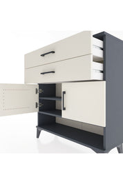 Arges Şifonyer 2 Raflı 2 Çekmeceli 2 Kapaklı 88x30x96 - S04M046V4A
