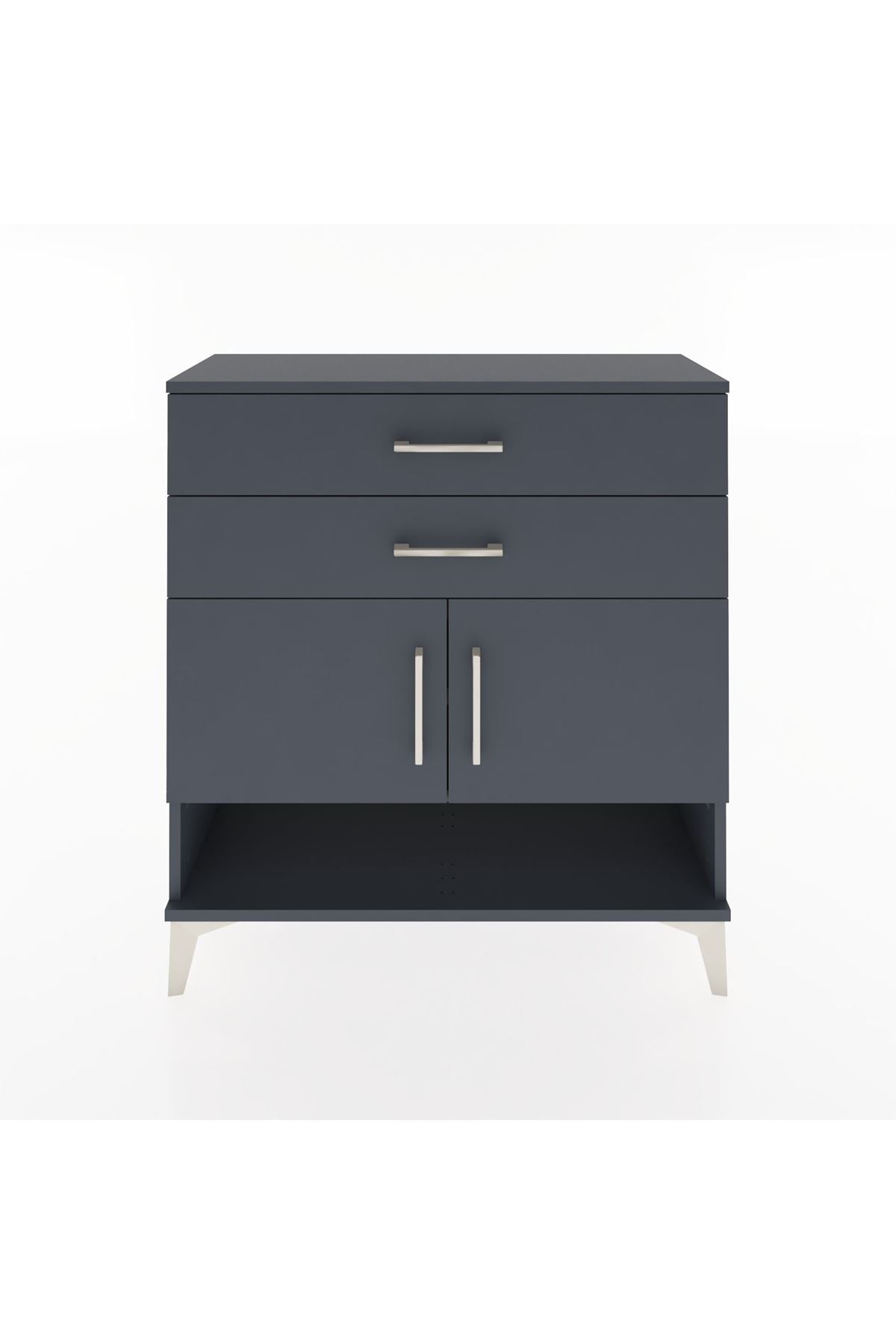 Arges Şifonyer 2 Raflı 2 Çekmeceli 2 Kapaklı 88x30x96 - S04M046V5A