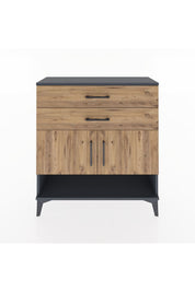 Arges Şifonyer 2 Raflı 2 Çekmeceli 2 Kapaklı 88x30x96 - S04M046V6A