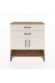 Arges Şifonyer 2 Raflı 2 Çekmeceli 2 Kapaklı 88x30x96 - S04M046V7A