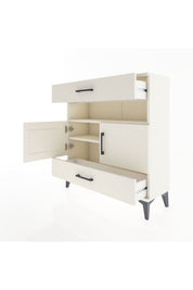 Arges Şifonyer 3 Raflı 2 Çekmeceli 2 Kapaklı 88x30x96 - S04M047V1A
