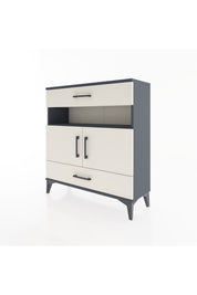 Arges Şifonyer 3 Raflı 2 Çekmeceli 2 Kapaklı 88x30x96 - S04M047V4A
