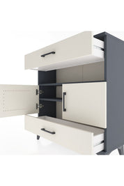 Arges Şifonyer 3 Raflı 2 Çekmeceli 2 Kapaklı 88x30x96 - S04M047V4A