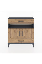 Arges Şifonyer 3 Raflı 2 Çekmeceli 2 Kapaklı 88x30x96 - S04M047V6A