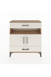 Arges Şifonyer 3 Raflı 2 Çekmeceli 2 Kapaklı 88x30x96 - S04M047V7A