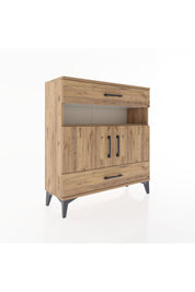 Arges Şifonyer 3 Raflı 2 Çekmeceli 2 Kapaklı 88x30x96 - S04M047V9A