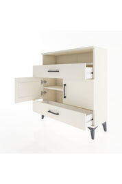 Arges Şifonyer 3 Raflı 2 Çekmeceli 2 Kapaklı 88x30x96 - S04M048V1A