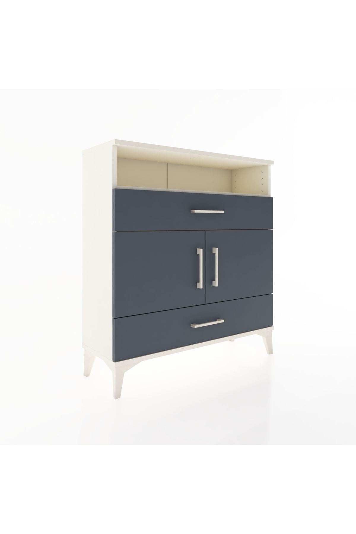 Arges Şifonyer 3 Raflı 2 Çekmeceli 2 Kapaklı 88x30x96 - S04M048V2A