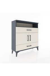 Arges Şifonyer 3 Raflı 2 Çekmeceli 2 Kapaklı 88x30x96 - S04M048V4A