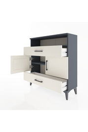 Arges Şifonyer 3 Raflı 2 Çekmeceli 2 Kapaklı 88x30x96 - S04M048V4A