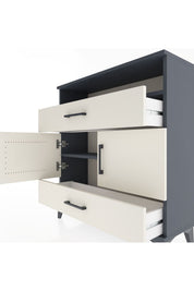 Arges Şifonyer 3 Raflı 2 Çekmeceli 2 Kapaklı 88x30x96 - S04M048V4A
