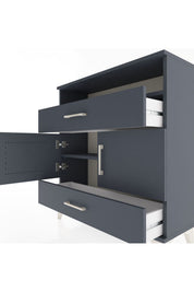 Arges Şifonyer 3 Raflı 2 Çekmeceli 2 Kapaklı 88x30x96 - S04M048V5A