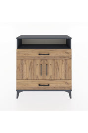 Arges Şifonyer 3 Raflı 2 Çekmeceli 2 Kapaklı 88x30x96 - S04M048V6A