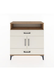 Arges Şifonyer 3 Raflı 2 Çekmeceli 2 Kapaklı 88x30x96 - S04M048V7A