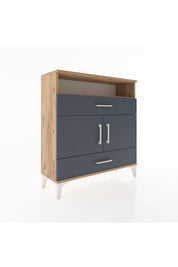 Arges Şifonyer 3 Raflı 2 Çekmeceli 2 Kapaklı 88x30x96 - S04M048V8A
