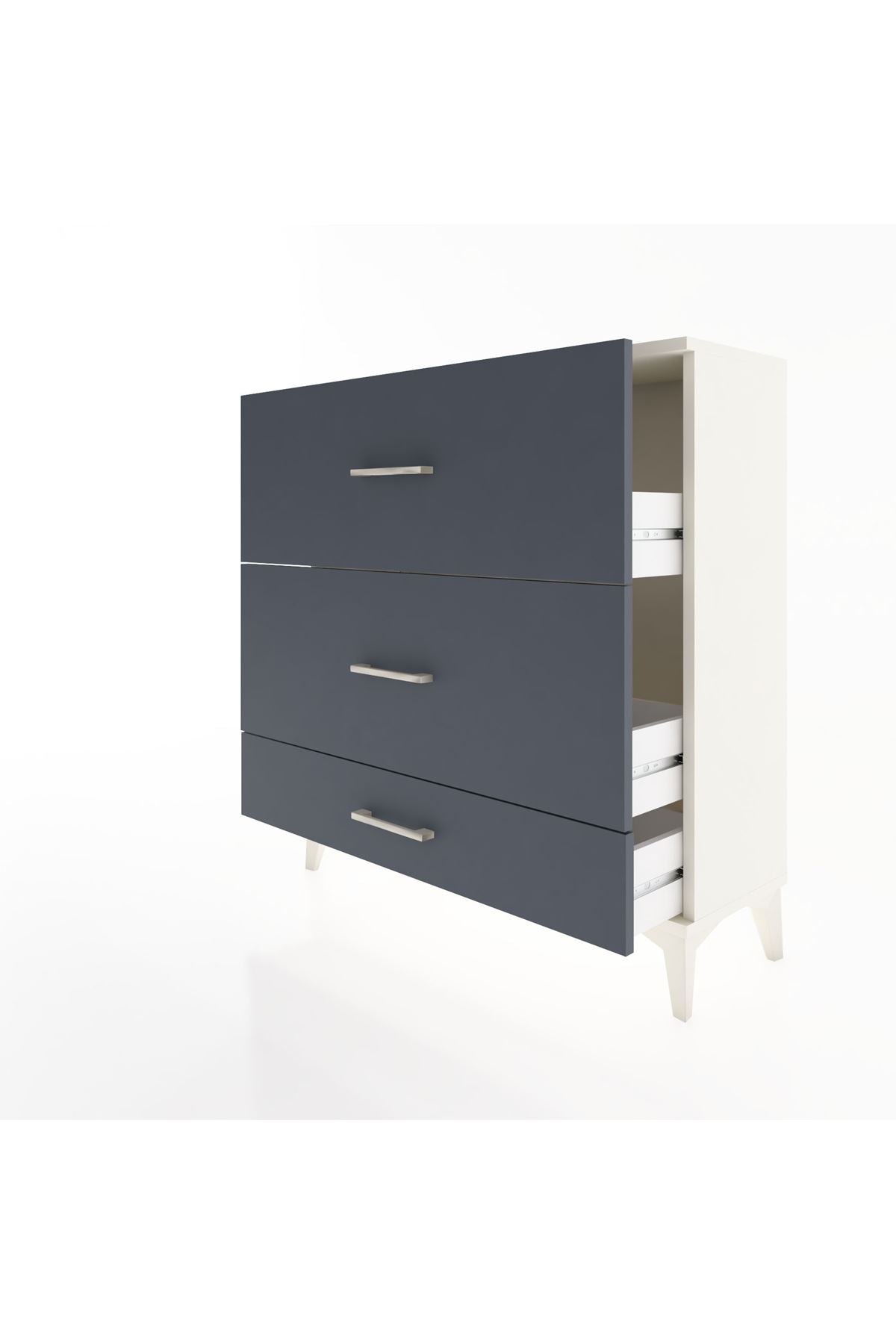 Arges Şifonyer 3 Çekmeceli 88x30x96 - S04M013V2A