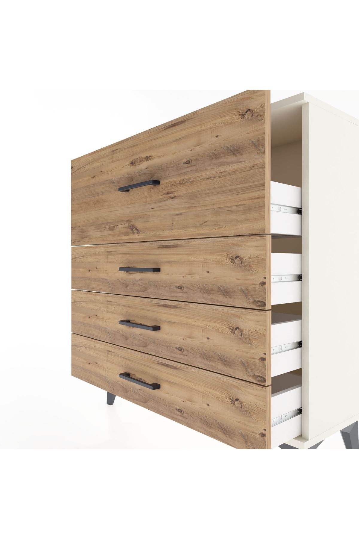Arges Şifonyer 4 Çekmeceli 88x30x96 - S04M014V3A