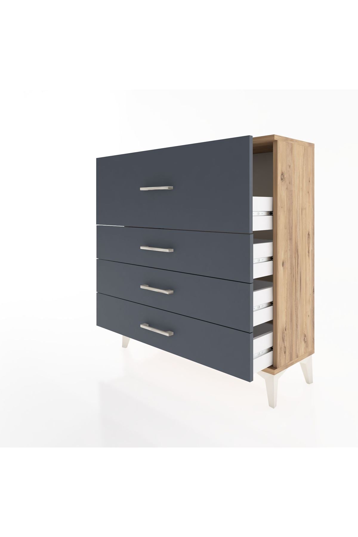 Arges Şifonyer 4 Çekmeceli 88x30x96 - S04M014V8A