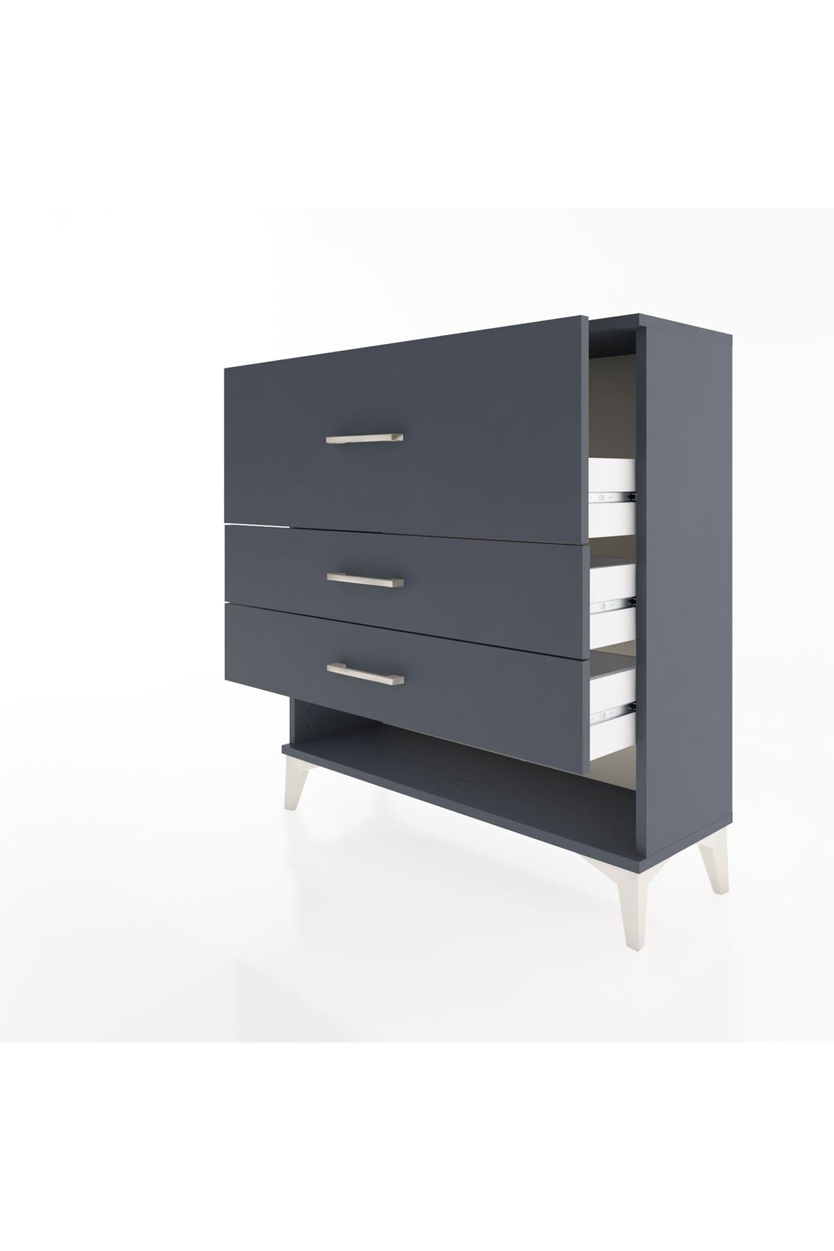 Arges Şifonyer 3 Çekmeceli 88x30x96 - S04M015V5A