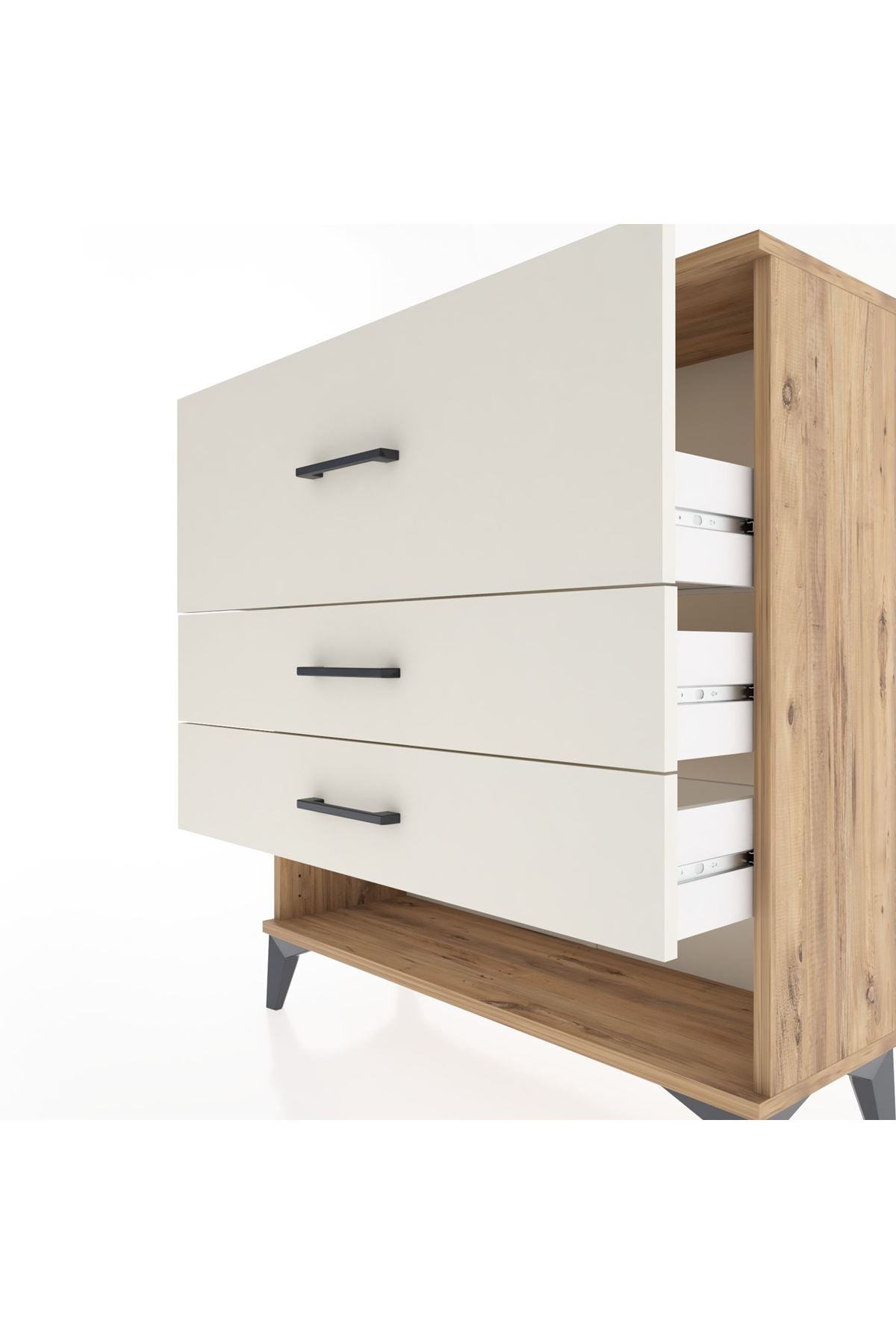 Arges Şifonyer 3 Çekmeceli 88x30x96 - S04M015V7A