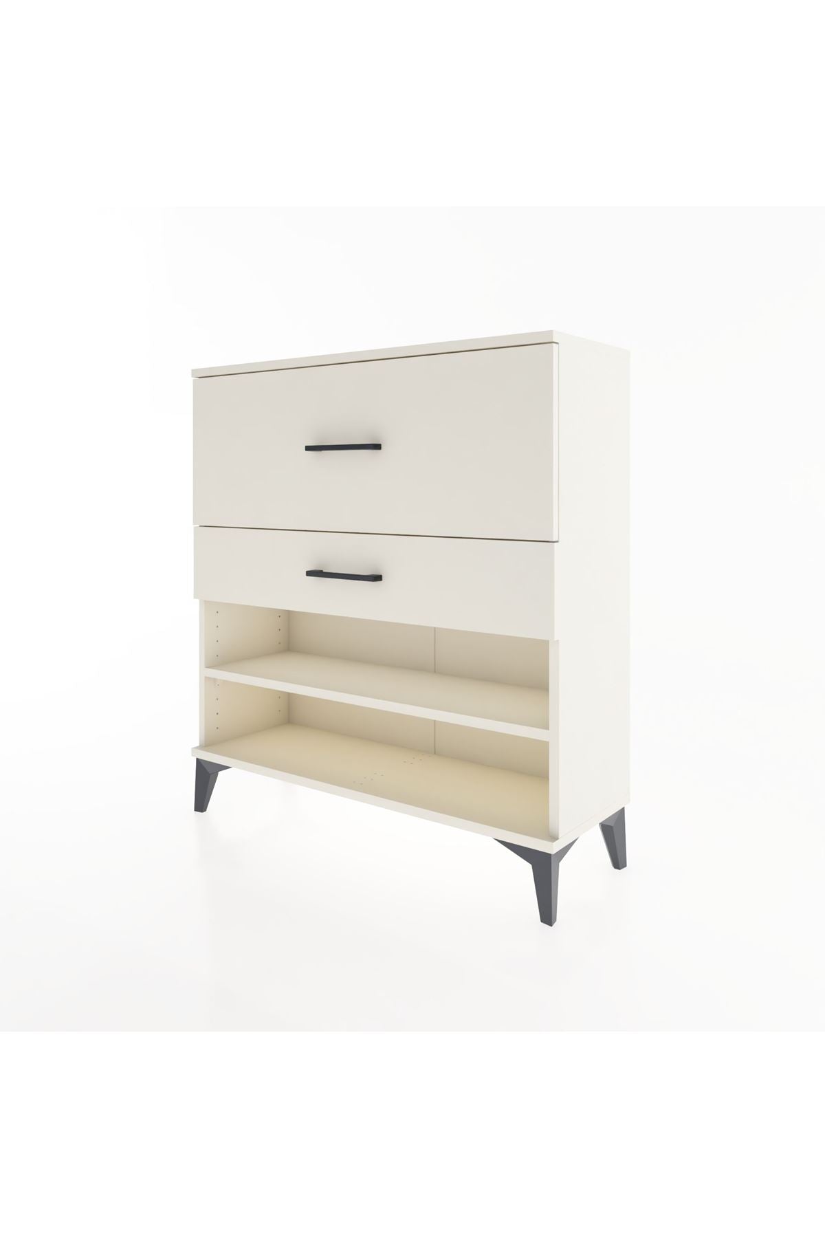 Arges Şifonyer Tek Raflı 2 Çekmeceli 88x30x96 - S04M016V1A