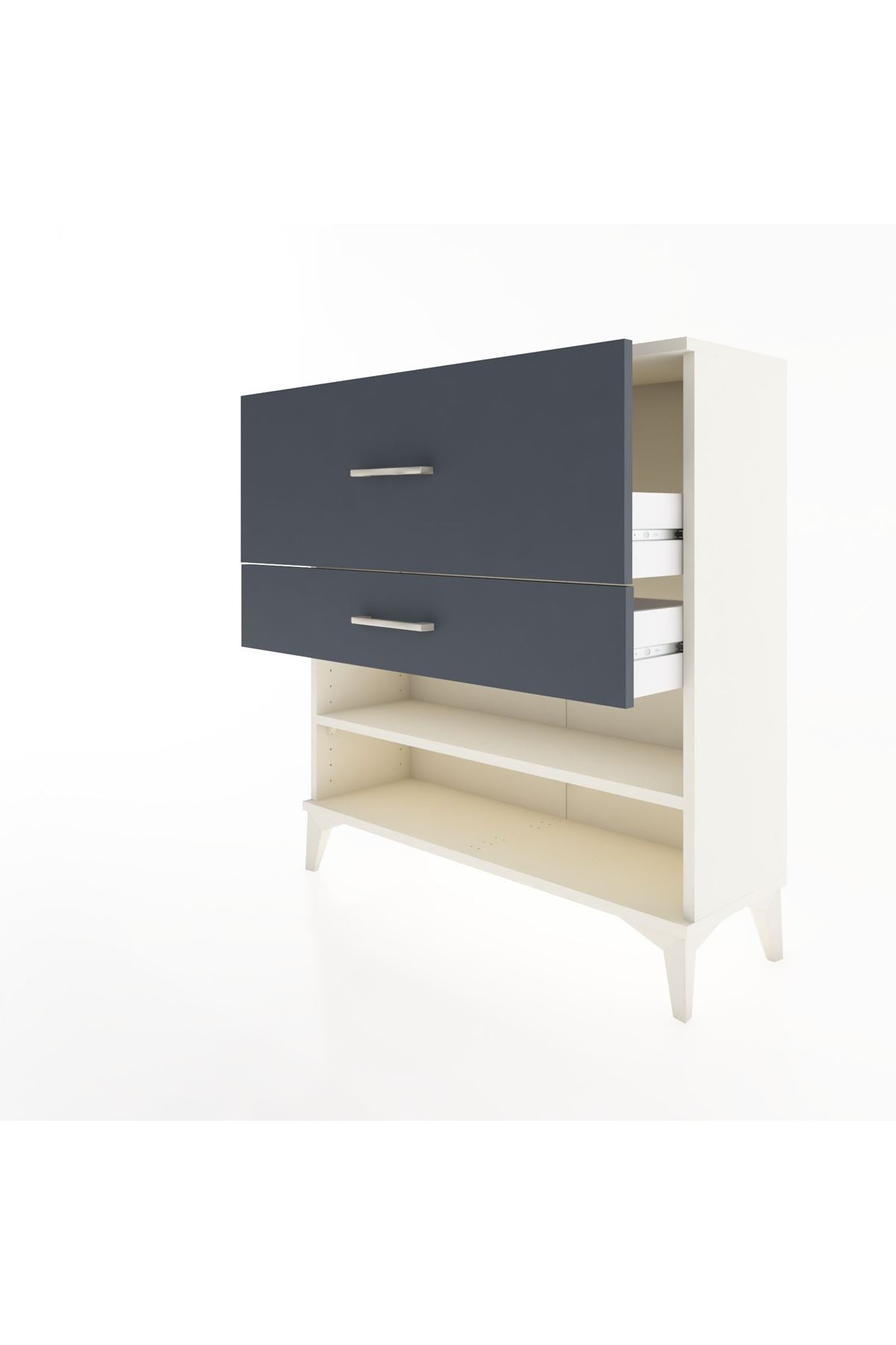 Arges Şifonyer Tek Raflı 2 Çekmeceli 88x30x96 - S04M016V2A