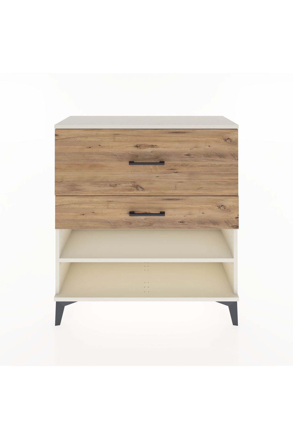 Arges Şifonyer Tek Raflı 2 Çekmeceli 88x30x96 - S04M016V3A