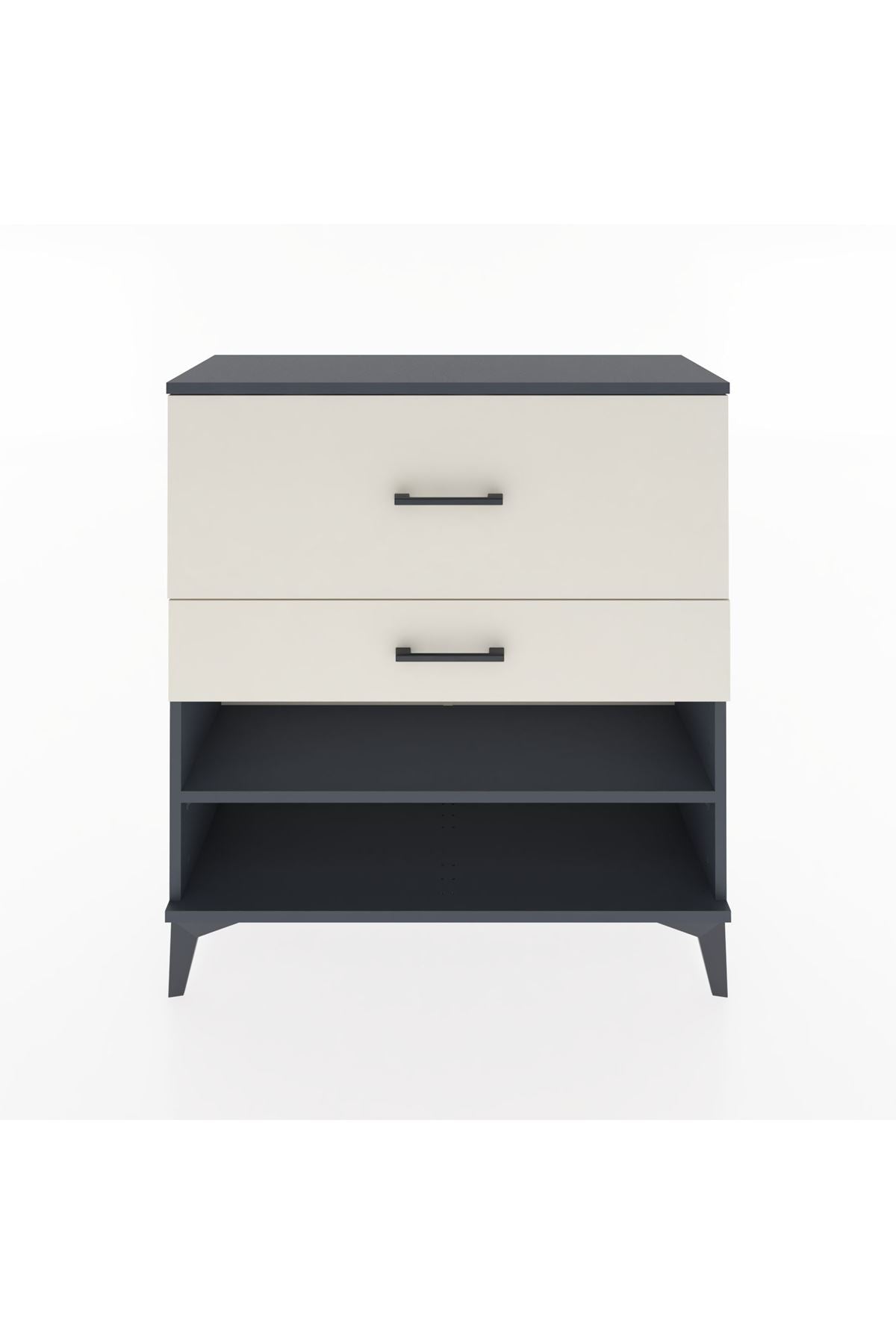 Arges Şifonyer Tek Raflı 2 Çekmeceli 88x30x96 - S04M016V4A