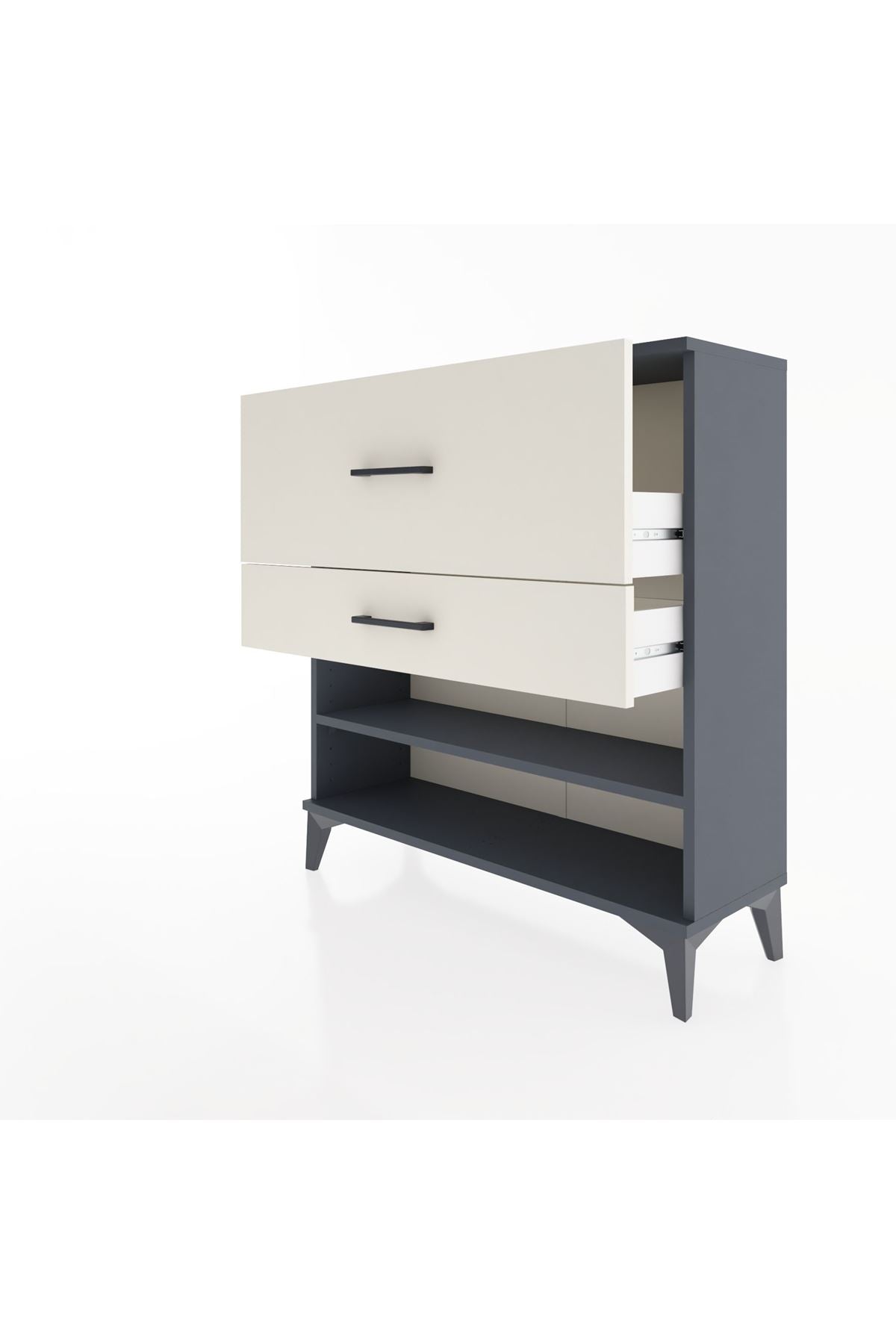 Arges Şifonyer Tek Raflı 2 Çekmeceli 88x30x96 - S04M016V4A