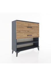 Arges Şifonyer Tek Raflı 2 Çekmeceli 88x30x96 - S04M016V6A