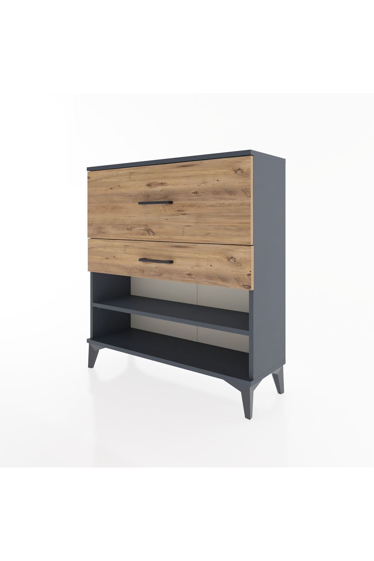 Arges Şifonyer Tek Raflı 2 Çekmeceli 88x30x96 - S04M016V6A