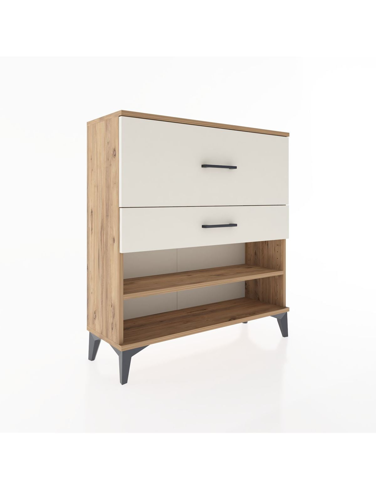 Arges Şifonyer Tek Raflı 2 Çekmeceli 88x30x96 - S04M016V7A