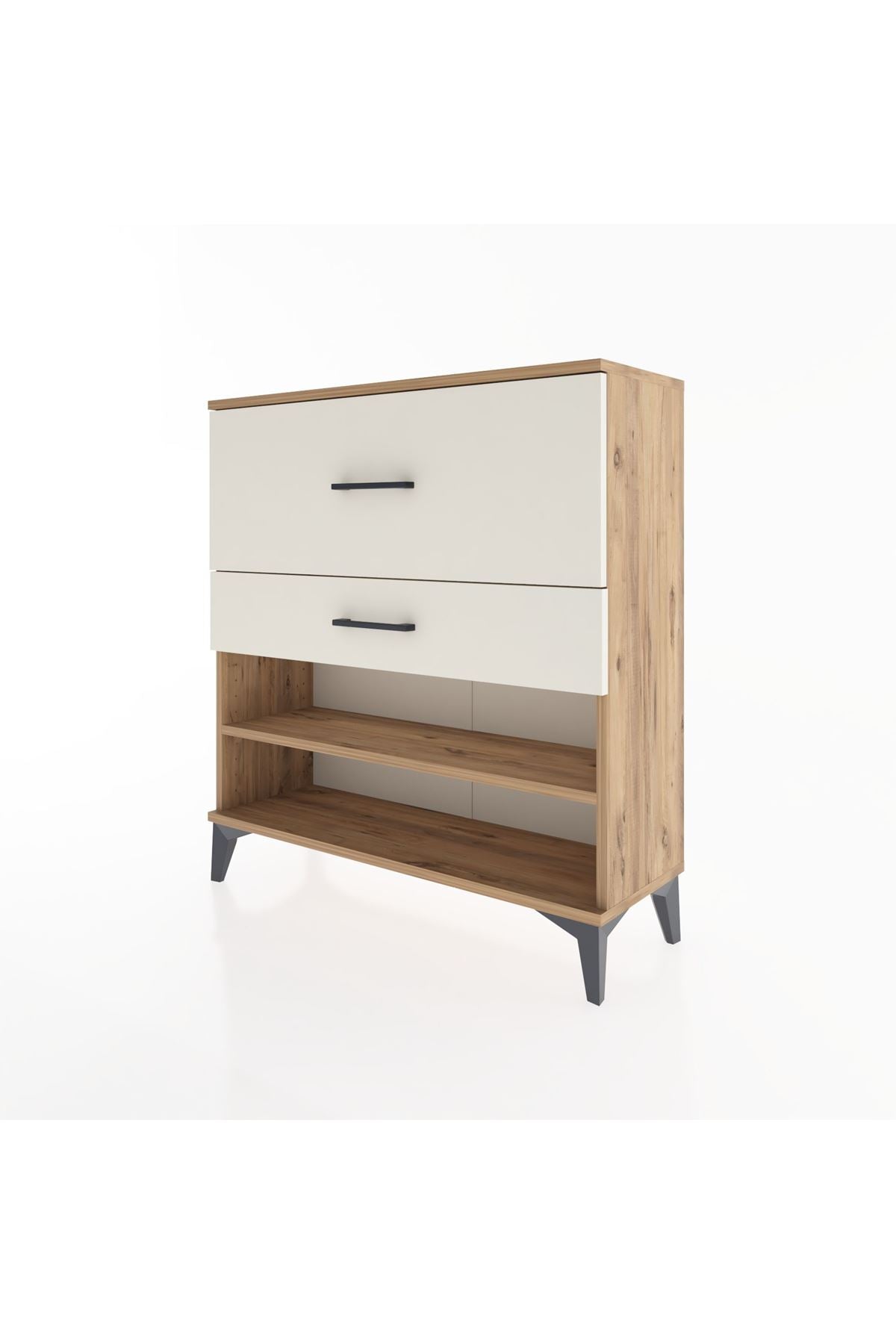 Arges Şifonyer Tek Raflı 2 Çekmeceli 88x30x96 - S04M016V7A