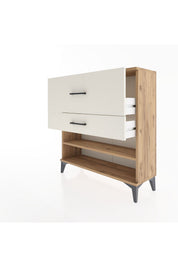 Arges Şifonyer Tek Raflı 2 Çekmeceli 88x30x96 - S04M016V7A