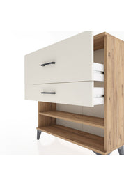 Arges Şifonyer Tek Raflı 2 Çekmeceli 88x30x96 - S04M016V7A