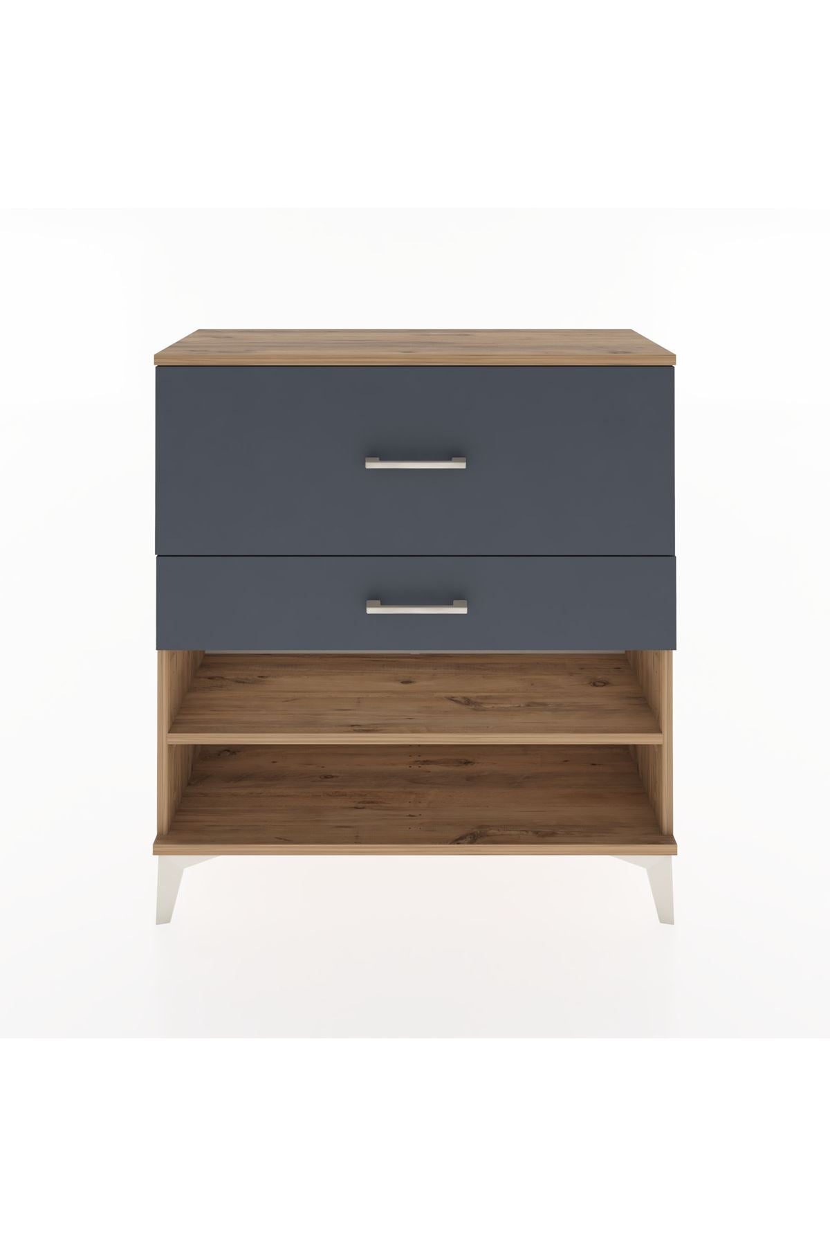Arges Şifonyer Tek Raflı 2 Çekmeceli 88x30x96 - S04M016V8A