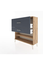 Arges Şifonyer Tek Raflı 2 Çekmeceli 88x30x96 - S04M016V8A