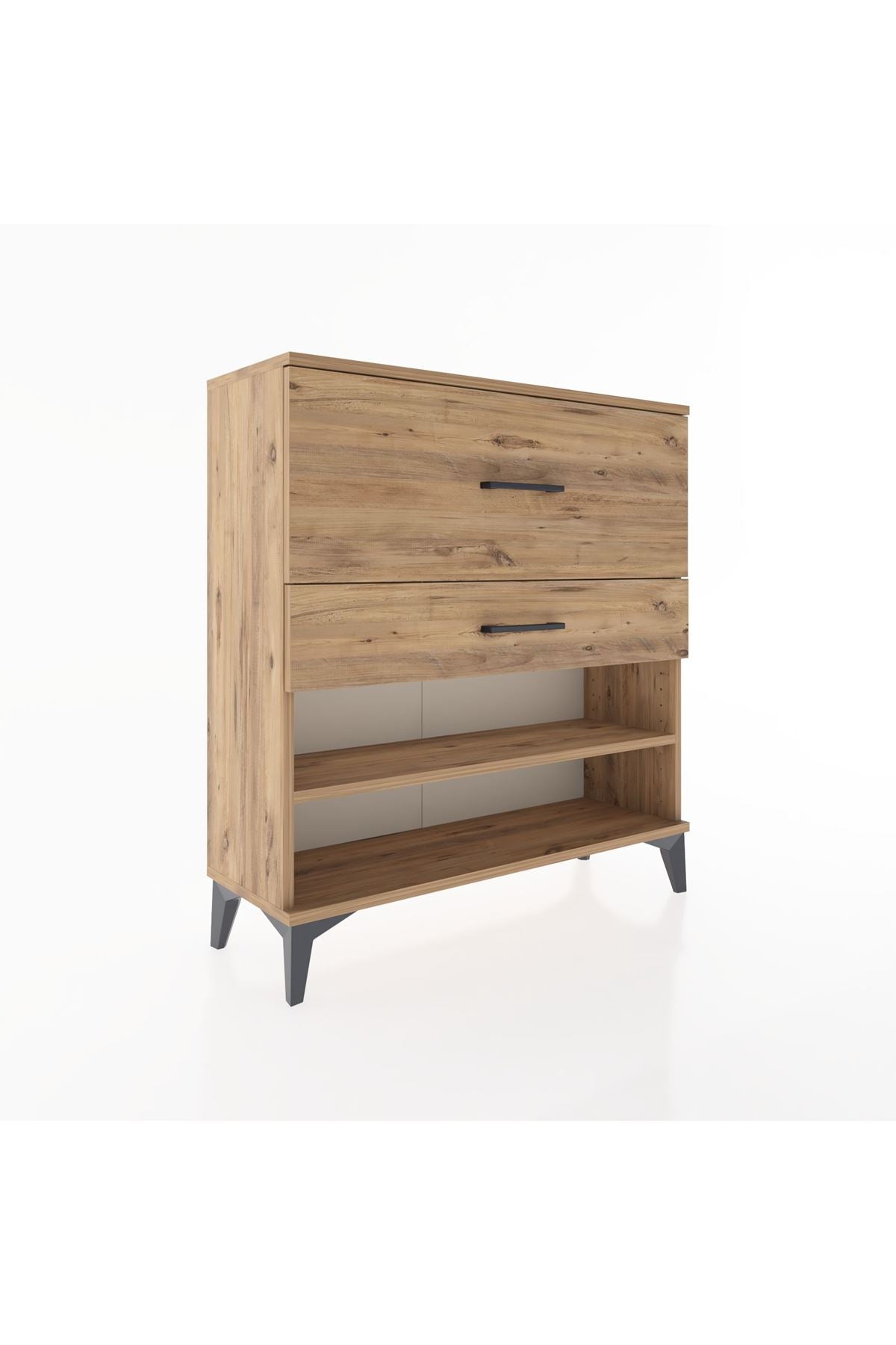 Arges Şifonyer Tek Raflı 2 Çekmeceli 88x30x96 - S04M016V9A