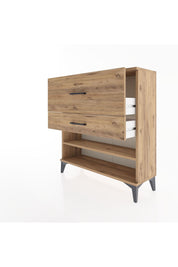 Arges Şifonyer Tek Raflı 2 Çekmeceli 88x30x96 - S04M016V9A
