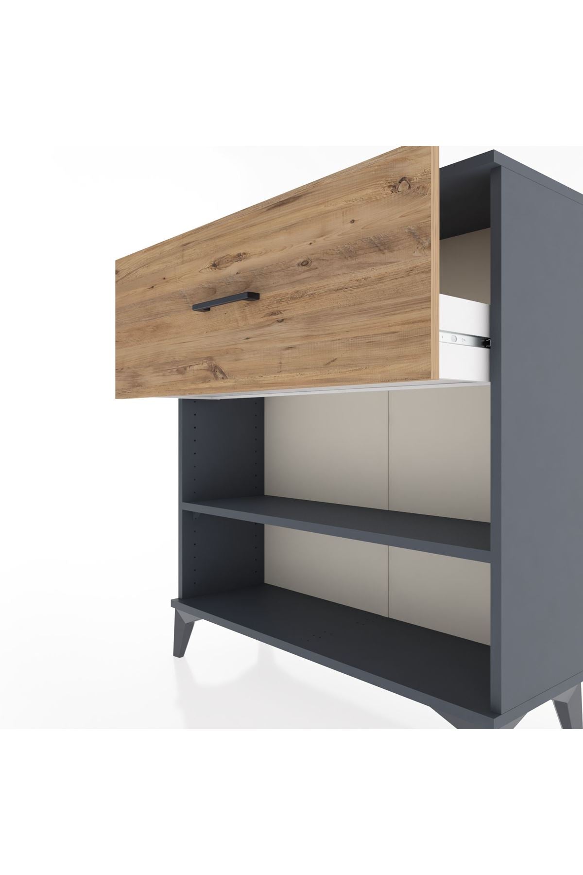 Arges Şifonyer Tek Raflı Tek Çekmeceli 88x30x96 - S04M017V6A