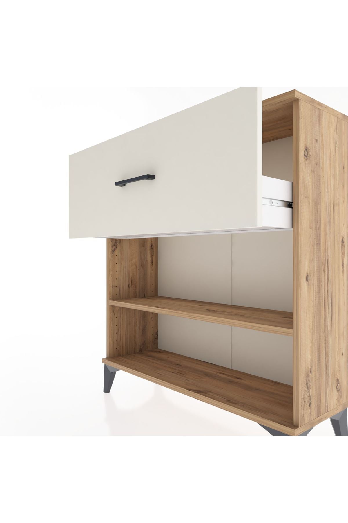 Arges Şifonyer Tek Raflı Tek Çekmeceli 88x30x96 - S04M017V7A