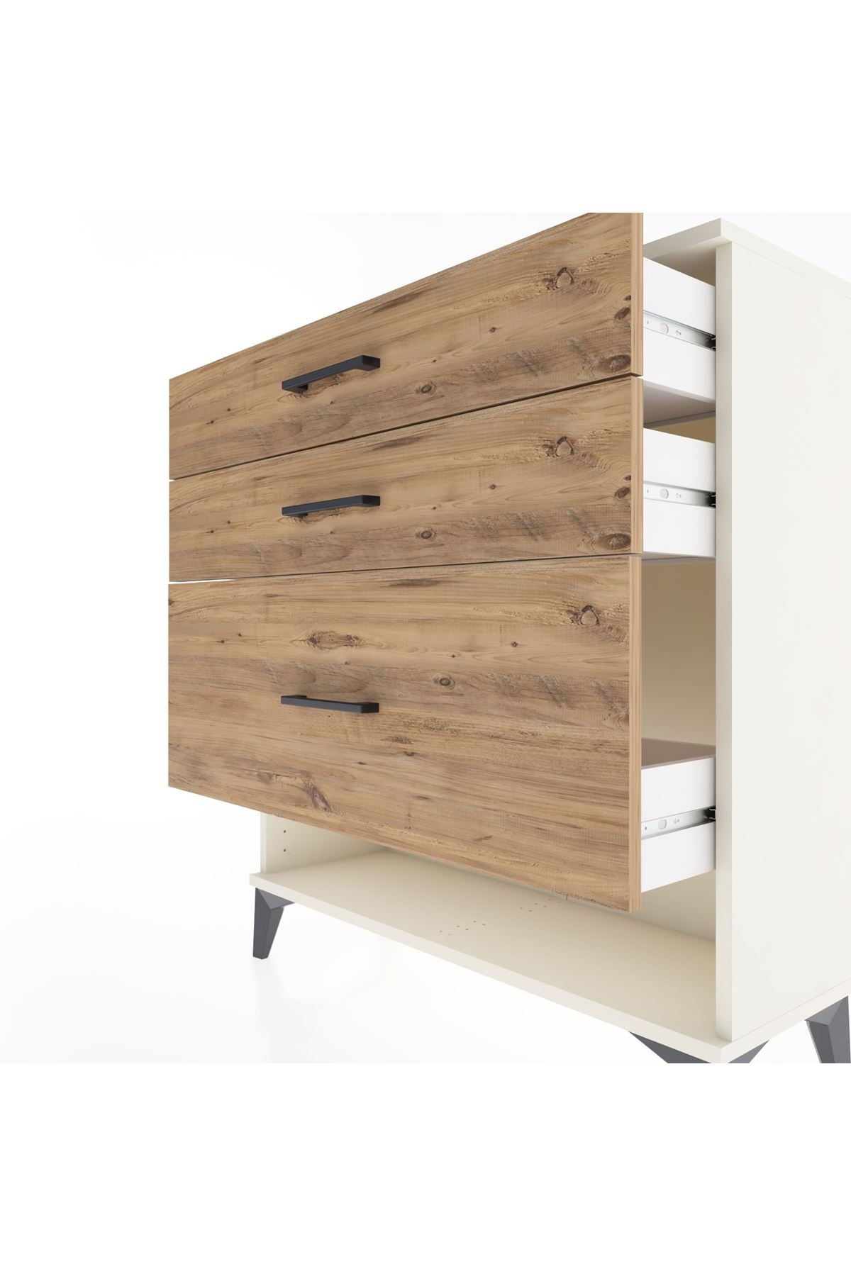 Arges Şifonyer 3 Çekmeceli 88x30x96 - S04M018V3A