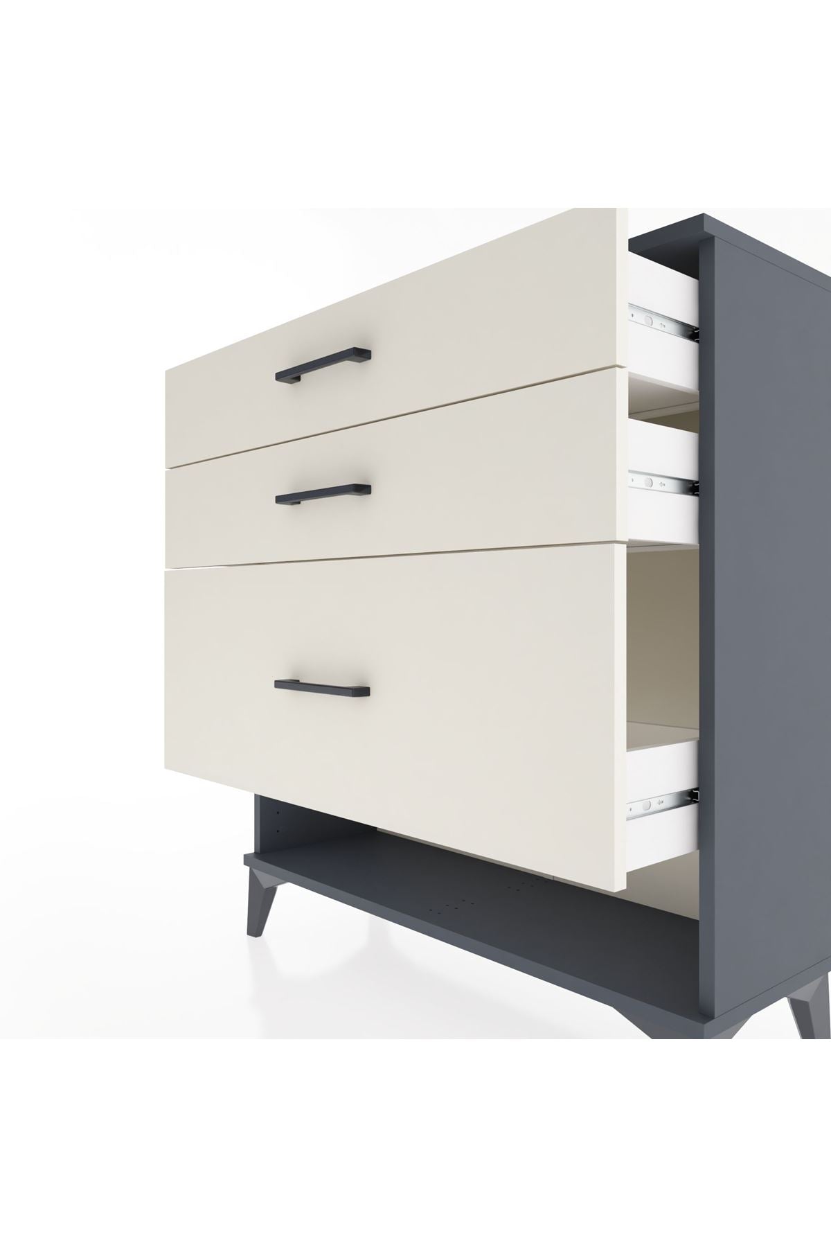 Arges Şifonyer 3 Çekmeceli 88x30x96 - S04M018V4A
