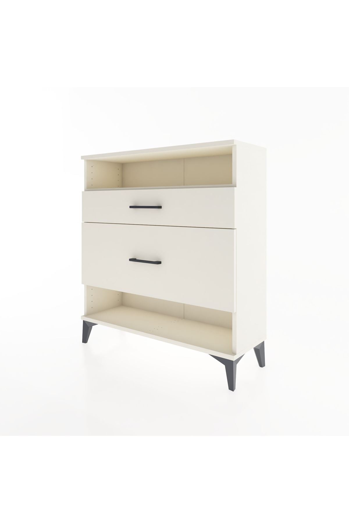 Arges Şifonyer Tek Raflı 2 Çekmeceli 88x30x96 - S04M019V1A
