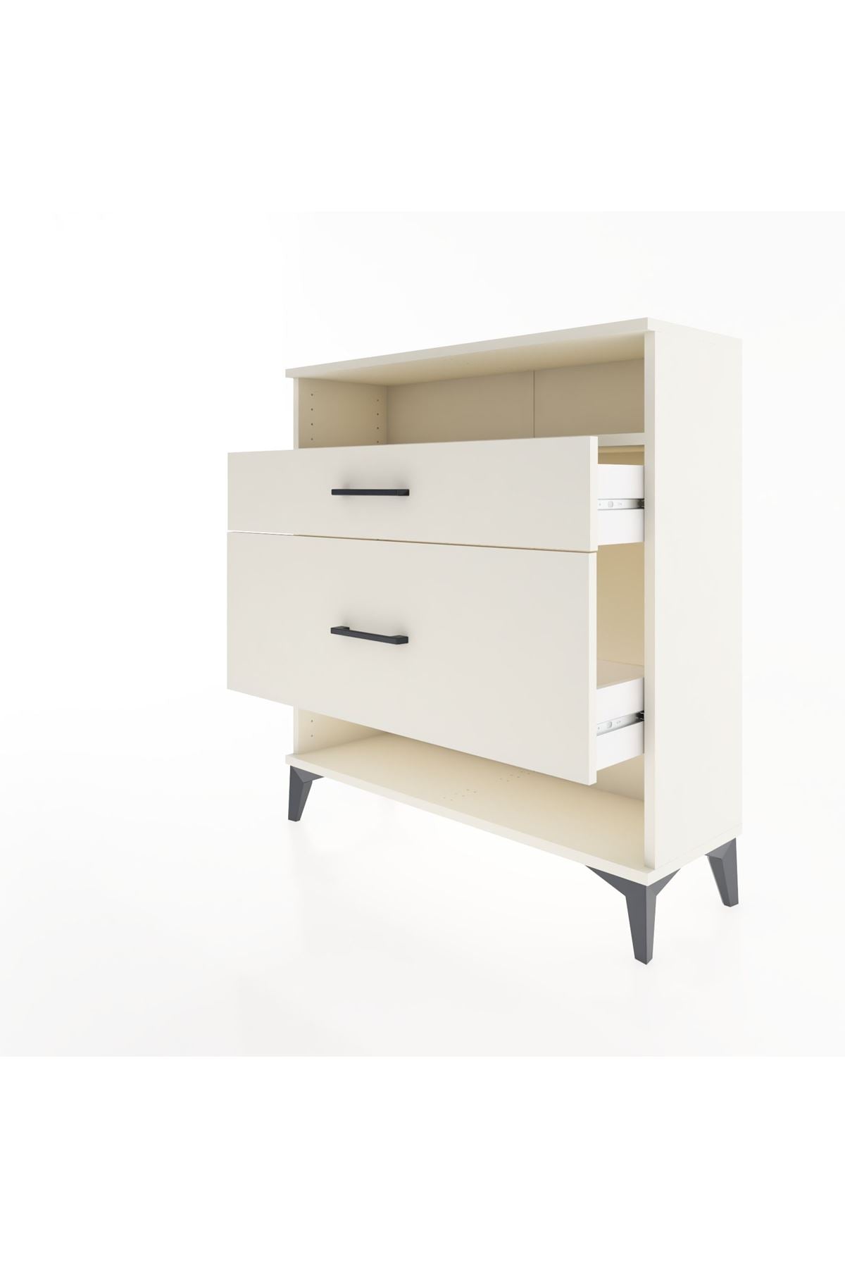Arges Şifonyer Tek Raflı 2 Çekmeceli 88x30x96 - S04M019V1A