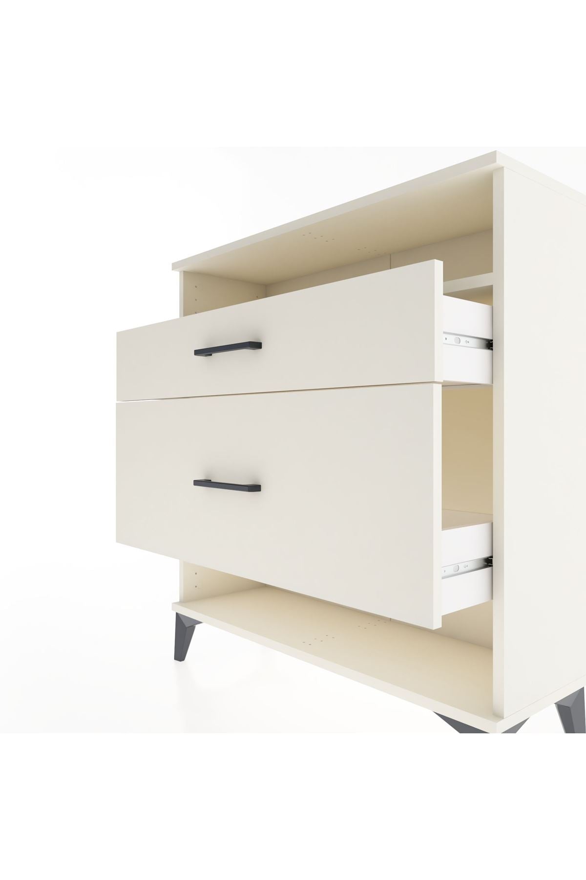Arges Şifonyer Tek Raflı 2 Çekmeceli 88x30x96 - S04M019V1A