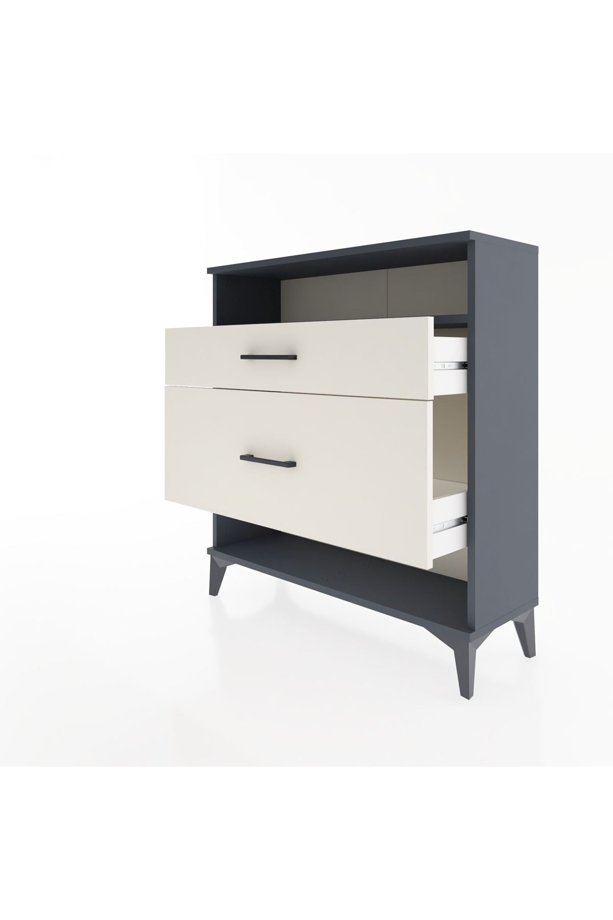 Arges Şifonyer Tek Raflı 2 Çekmeceli 88x30x96 - S04M019V4A