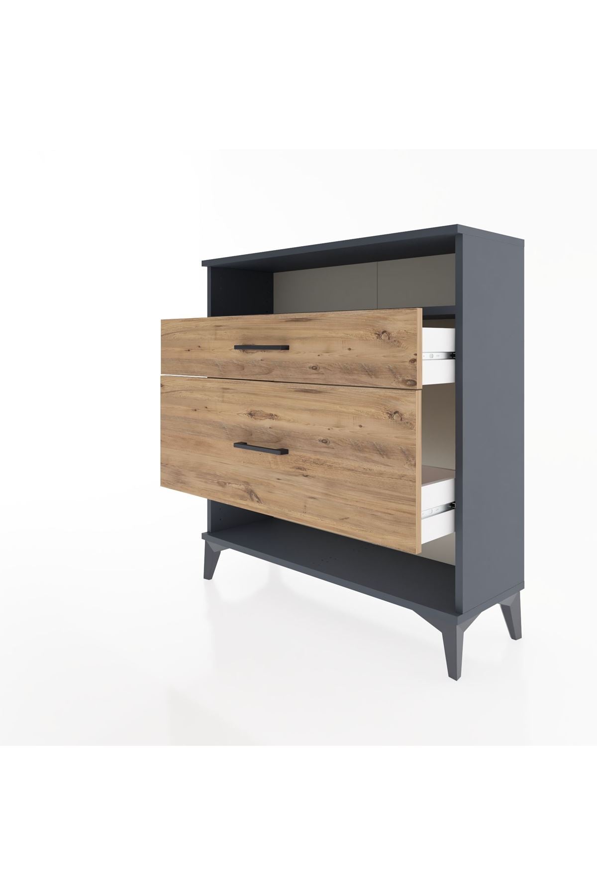 Arges Şifonyer Tek Raflı 2 Çekmeceli 88x30x96 - S04M019V6A